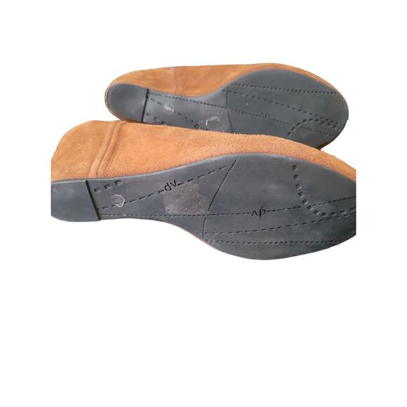 Women's size 10 M Dolce Vita Tan Suede Boot Side Zipper - Picture 7 of 10